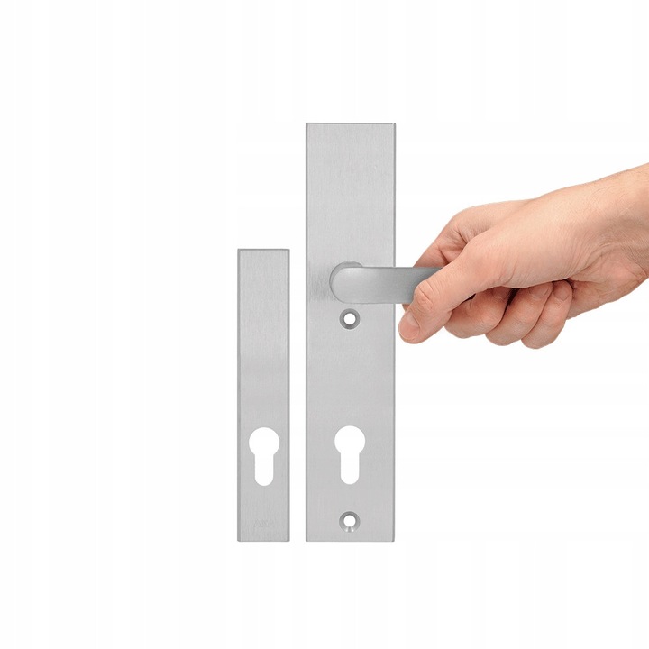 Solo Gaja++ külső ajtókilincs, inox, 242x52x12mm, szerelőkészlet