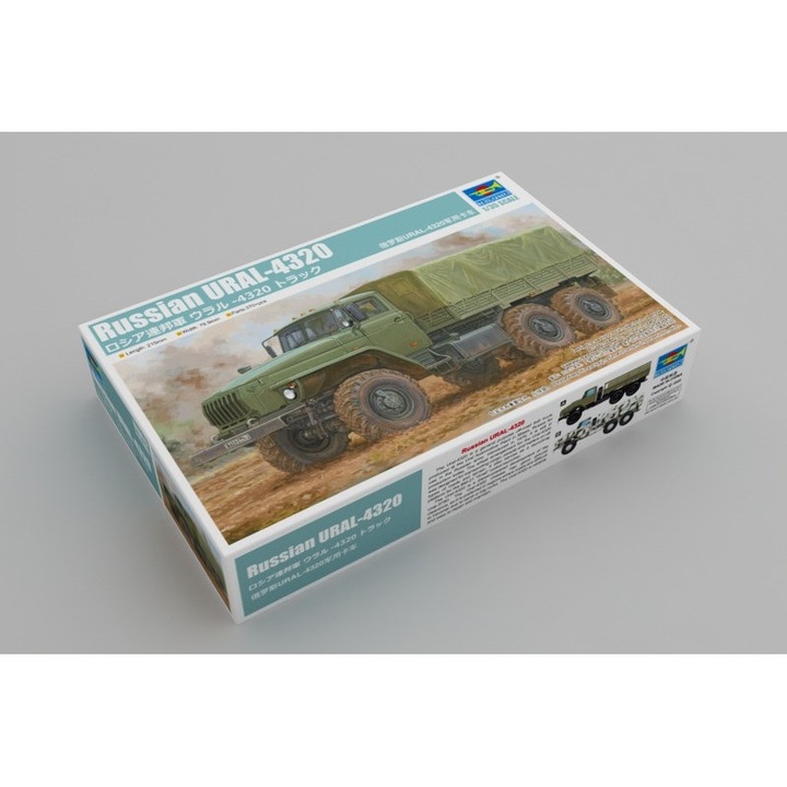 Модел за сглобяване на военен камион Ural 4320, 1/35, 370 части, 225,9x72,2 мм, комплект