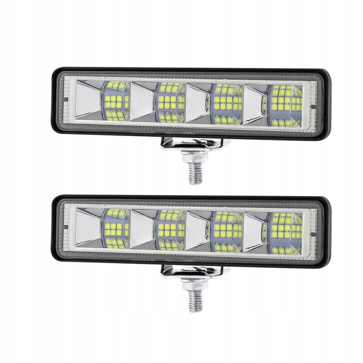 Set 2 Proiectoare LED 72W 12V-24V, 24 LED, 1800LM, IP67
