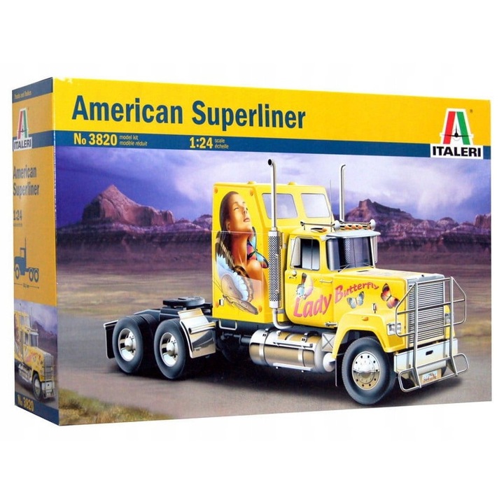 Italeri 3820 American Superliner modellautó, 1/24, festék és ragasztó nélküli készlet