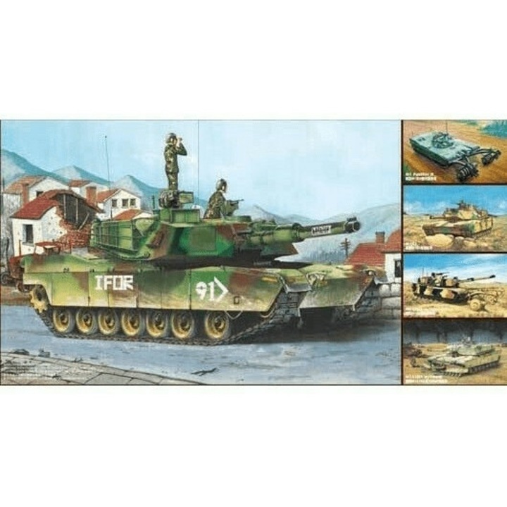 Пластмасов модел M1A1/A2 Abrams 5 в 1, Trumpeter, 1:35, комплект без лепило и бои