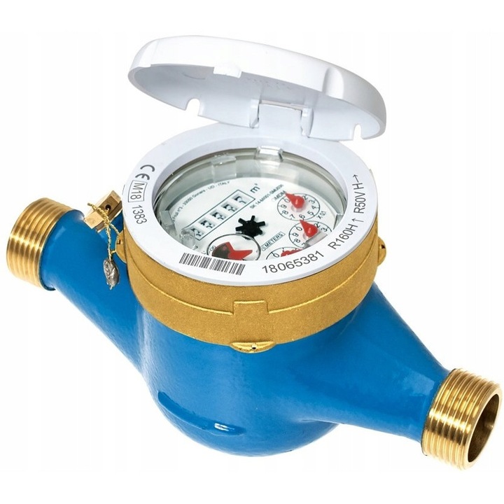 Contor de apa rece BMeters GMDM-I, DN25, 1'' (CAL), 50C, cu transmisie magnetica, montaj modul radio WMBUS