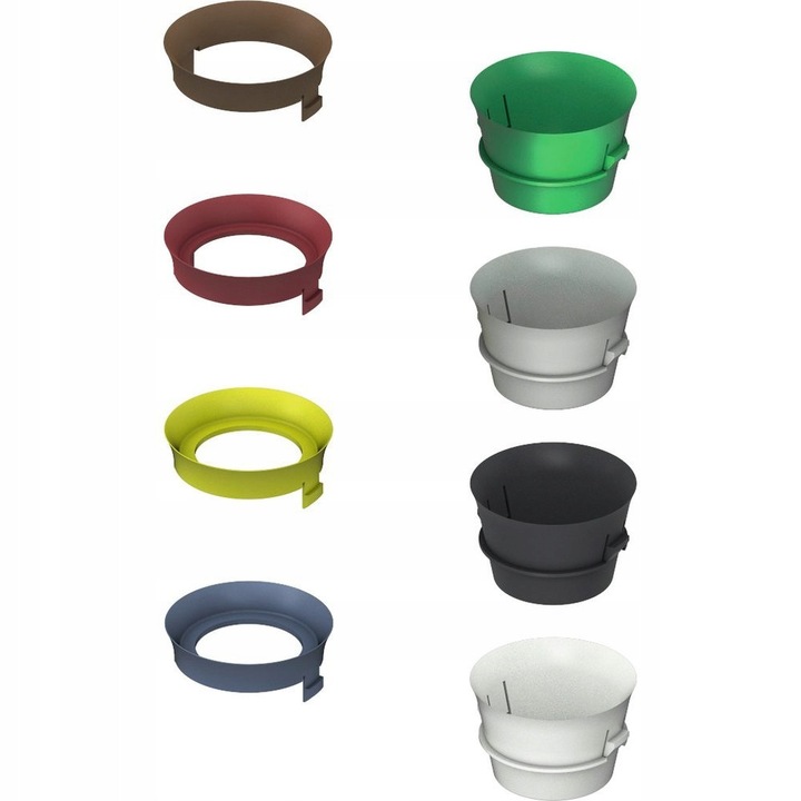 TECE nyomásszabályozó perselykészlet tartályba szereléshez, 13cm, 46-28mm átmérő