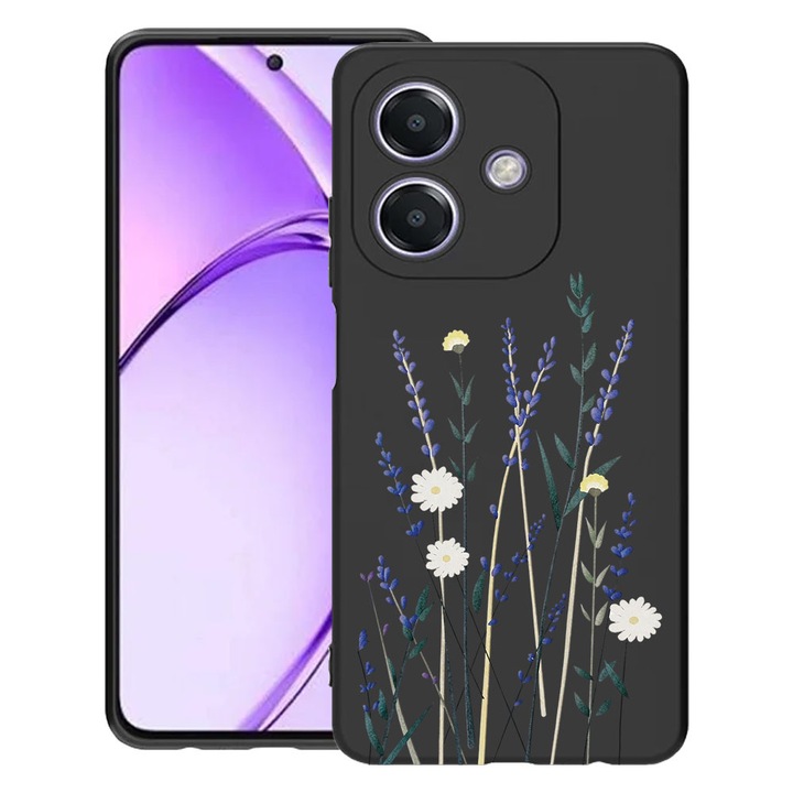 BestCase® Husa TPU Ultra Slim Compatibila cu OPPO A40 / A40M / A60 5G, Floral - Minimalist Levander, 1992022 B 2056