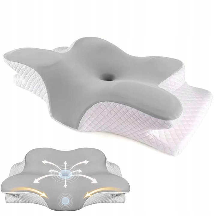 Perna ortopedica ergonomica din spuma cu memorie, 60x40cm