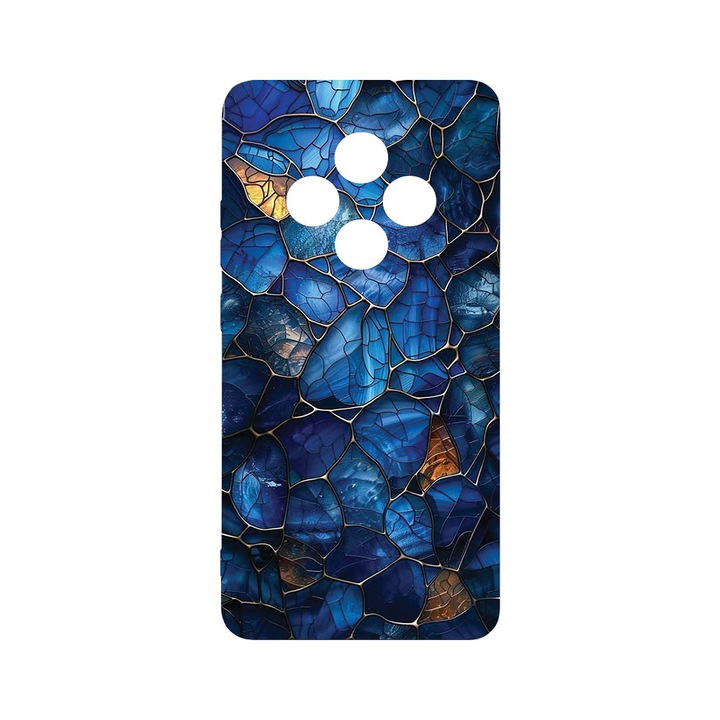 BestCase® Husa TPU Ultra Slim Compatibila cu Xiaomi Redmi 14C / Poco C75 / Redmi A4, Floral - Stained Glass Hydrangea, 2022874 B 2079
