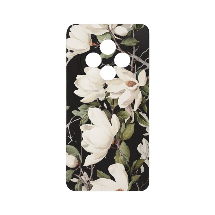 BestCase® Husa TPU Ultra Slim Compatibila cu Xiaomi Redmi 14C / Poco C75 / Redmi A4, Blooming Magnolia Floral Design, 2022874 B 2047