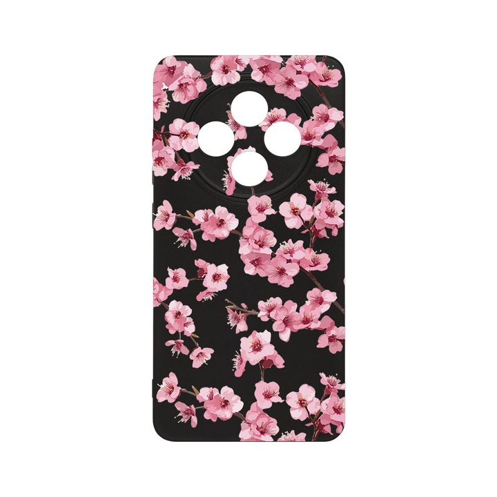 BestCase® Husa TPU Ultra Slim Compatibila cu Xiaomi Redmi 14C / Poco C75 / Redmi A4, Floral - Aesthetic Pink Cherry, 2022874 B 2042
