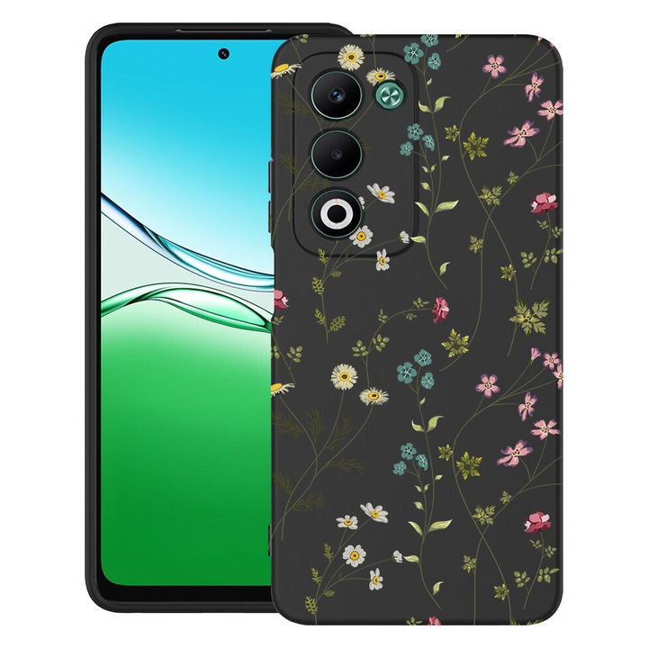 BestCase® Husa TPU Ultra Slim Compatibila cu OPPO A5, Floral - Cute Flowers, 2052046 B 2038
