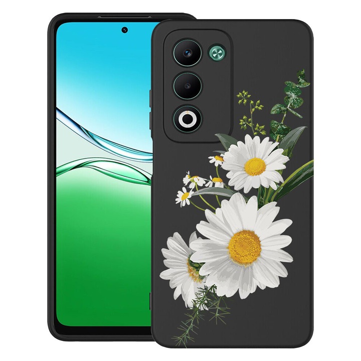 BestCase® Husa TPU Ultra Slim Compatibila cu Xiaomi Redmi 15 5G (169mm), Floral - Minimalist Daisy, 2082900 B 2029