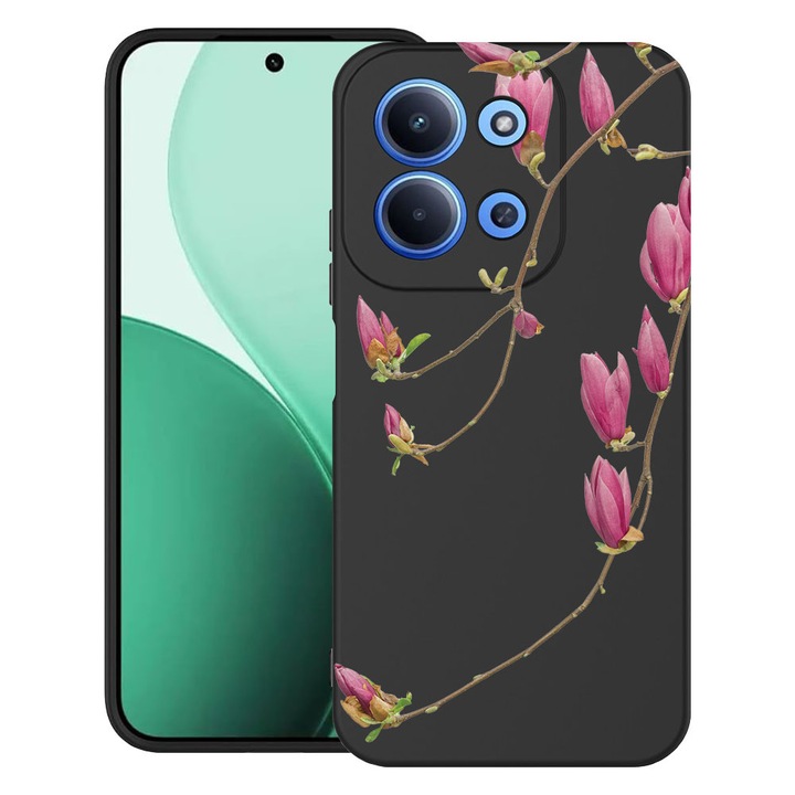 BestCase® Husa TPU Ultra Slim Compatibila cu Xiaomi Redmi 15C 5G (173mm) / Poco C85, Floral - Minimalist Orchid, 2100002 B 2063