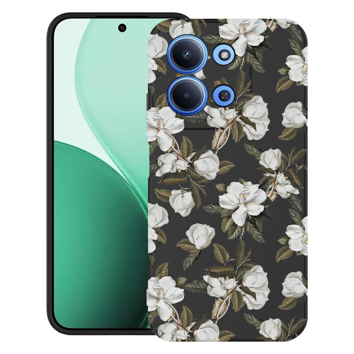 BestCase® Husa TPU Ultra Slim Compatibila cu Xiaomi Redmi 15C 5G (173mm) / Poco C85, Floral - Pastel Magnolia Flowers, 2100002 B 2048