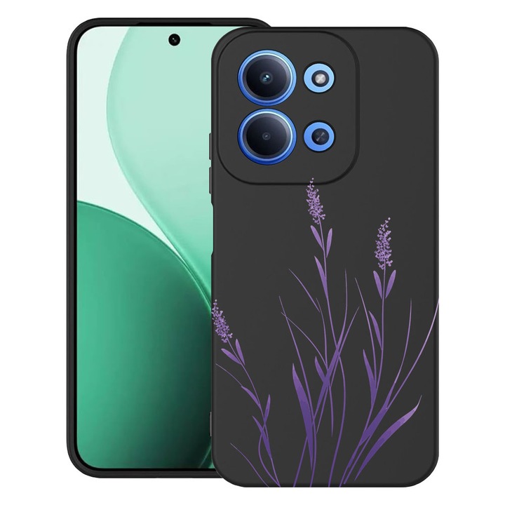 BestCase® Husa TPU Ultra Slim Compatibila cu Xiaomi Redmi 15C 5G (173mm) / Poco C85, Floral - Minimalist Levander, 2100002 B 2055