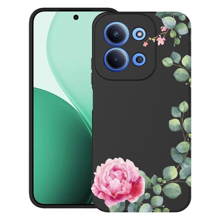 BestCase® Husa TPU Ultra Slim Compatibila cu Xiaomi Redmi 15C 5G (173mm) / Poco C85, Floral - Minimalist Camellia, 2100002 B 2076