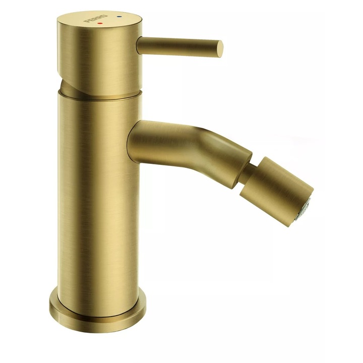 Baterie bidet Ferro Ciriculus, aurie periata, 148x49x131mm, aerator, automat