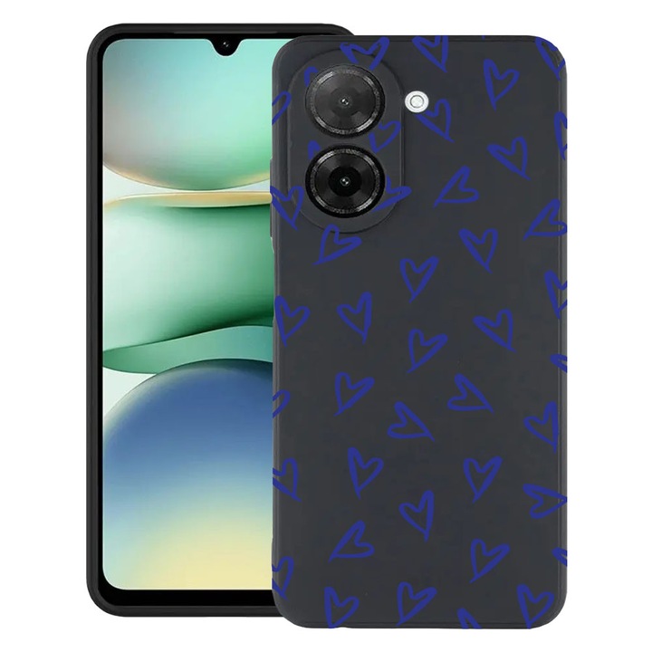BestCase® Husa TPU Ultra Slim Compatibila cu Xiaomi Redmi A5 (173mm), Cute Hearts Pattern, 2030991 B 2088
