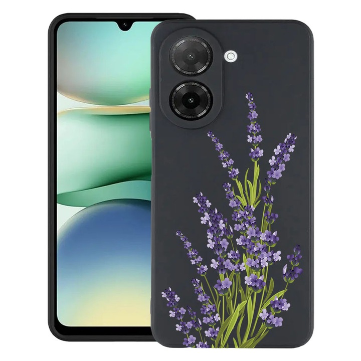 BestCase® Husa TPU Ultra Slim Compatibila cu Xiaomi Redmi A5 (173mm), Floral - Pressed Levander, 2030991 B 2054