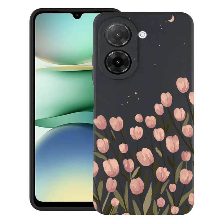 BestCase® Husa TPU Ultra Slim Compatibila cu Xiaomi Redmi A5 (173mm), Floral - Pastel Tulip, 2030991 B 2082