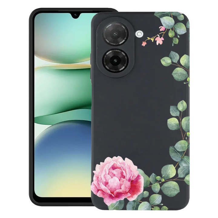 BestCase® Husa TPU Ultra Slim Compatibila cu Xiaomi Redmi A5 (173mm), Floral - Minimalist Camellia, 2030991 B 2076