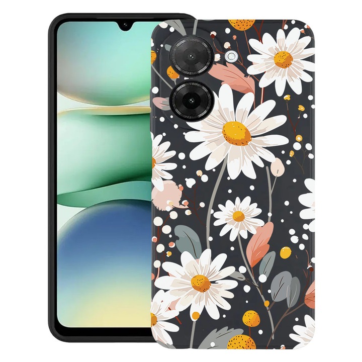 BestCase® Husa TPU Ultra Slim Compatibila cu Xiaomi Redmi A5 (171mm), Floral - Daisy, 3128370 B 2028