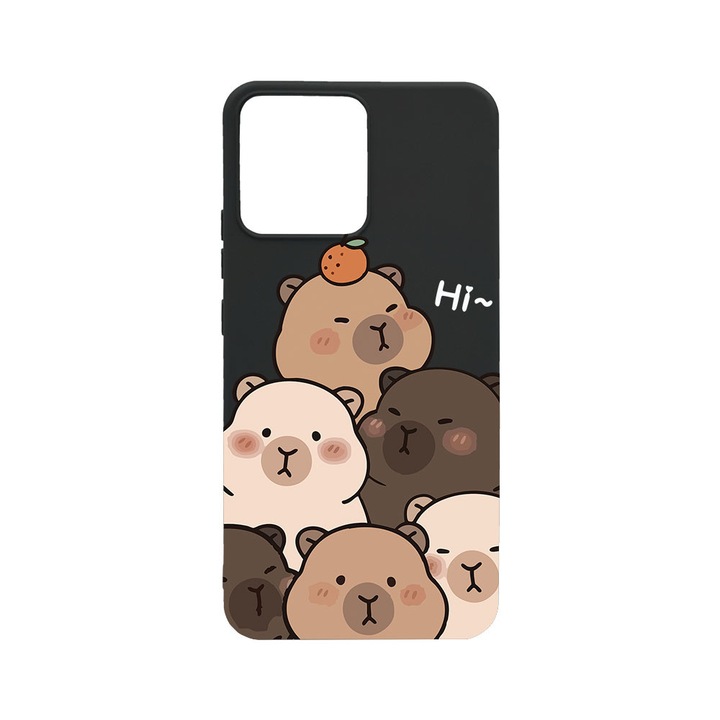 BestCase® Husa TPU Ultra Slim Compatibila cu Xiaomi Redmi Note 12 Pro 5G, Cute Kawaii Capybara Cartoon, 1467861 B 2022