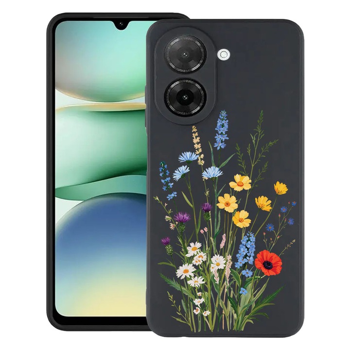 BestCase® Husa TPU Ultra Slim Compatibila cu Xiaomi Redmi A5 (171mm), Cute Floral Bouquet, 3128370 B 2039