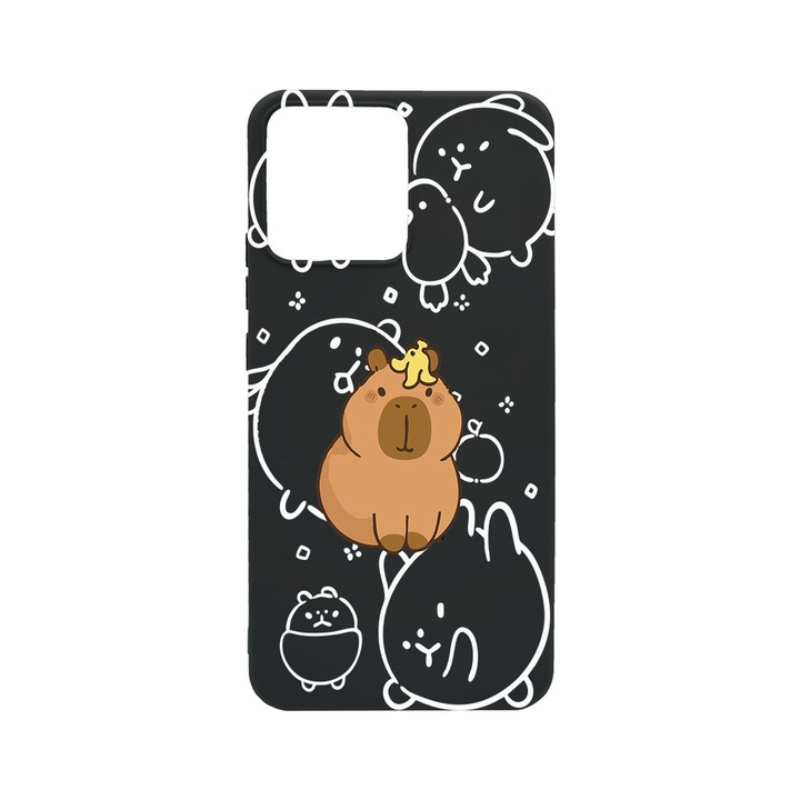 BestCase® Husa TPU Ultra Slim Compatibila cu Xiaomi Redmi Note 12 Pro 5G, Cartoon Kawaii Capybara, 1467861 B 2020