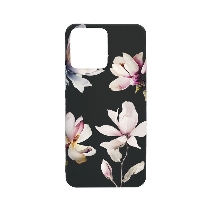 BestCase® Husa TPU Ultra Slim Compatibila cu Xiaomi Redmi Note 12 Pro 5G, Magnolia Floral Design, 1467861 B 2046