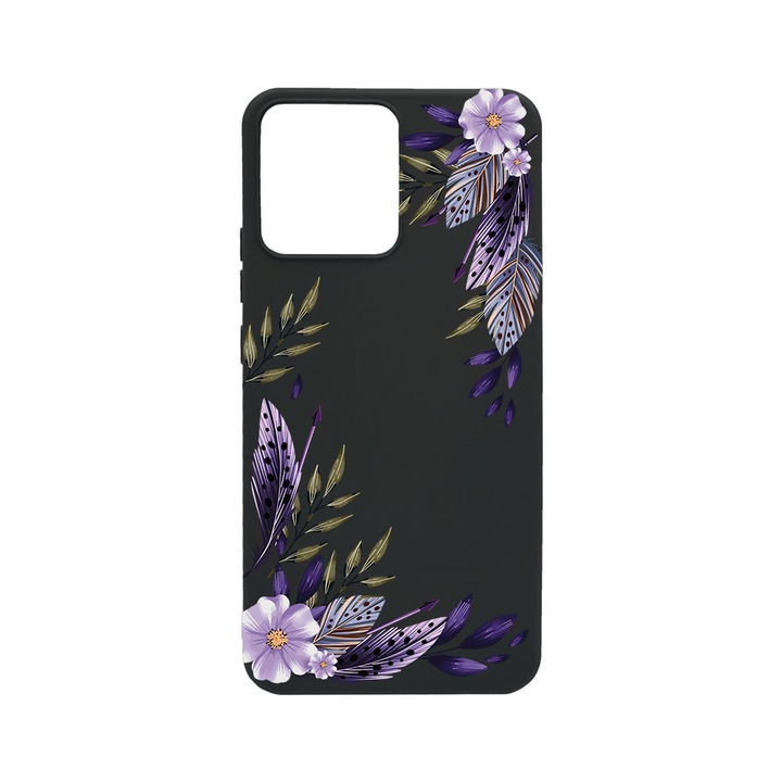 BestCase® Husa TPU Ultra Slim Compatibila cu Xiaomi Redmi Note 12 Pro 5G, Floral - Levander, 1467861 B 2053