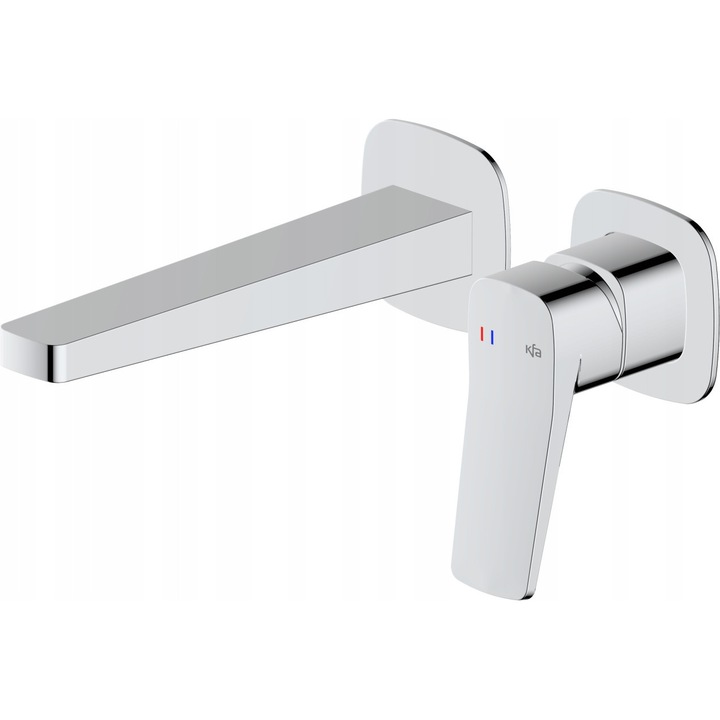 KFA Armatura Malaga pult alá szerelhető csaptelep, króm, 1 karos, dugó nélkül, 182mm