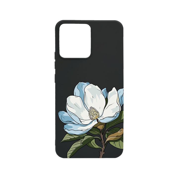 BestCase® Husa TPU Ultra Slim Compatibila cu Xiaomi Redmi Note 12 Pro 5G, Floral - Blue Magnolia, 1467861 B 2050