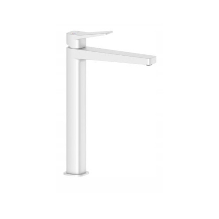 KFA Armatura Malaga mosdócsaptelep, magas, fehér, 1-lyukú, kerámia fogantyúk, 170mm