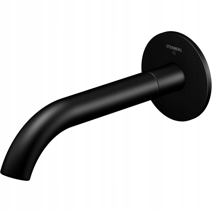 Kifolyócső csaptelepekhez, Steinberg, 100, 195mm, matt fekete
