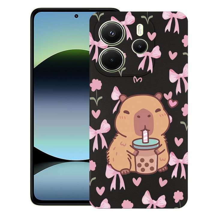 BestCase® Husa TPU Ultra Slim Compatibila cu Xiaomi Redmi Note 14 4G, Cute Capybara Cartoon, 1926342 B 2021