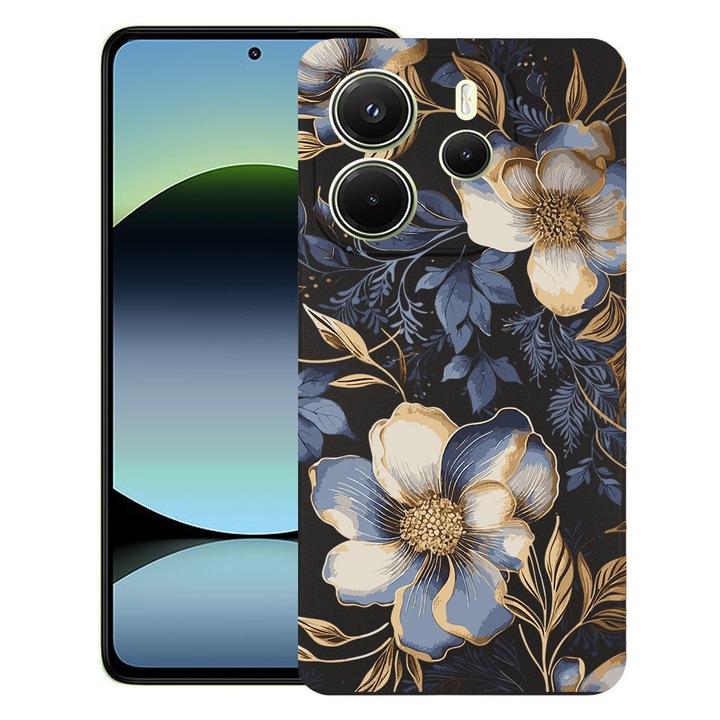 BestCase® Husa TPU Ultra Slim Compatibila cu Xiaomi Redmi Note 14 5G, Floral - Magnolia Blossom Case, 2022876 B 2049