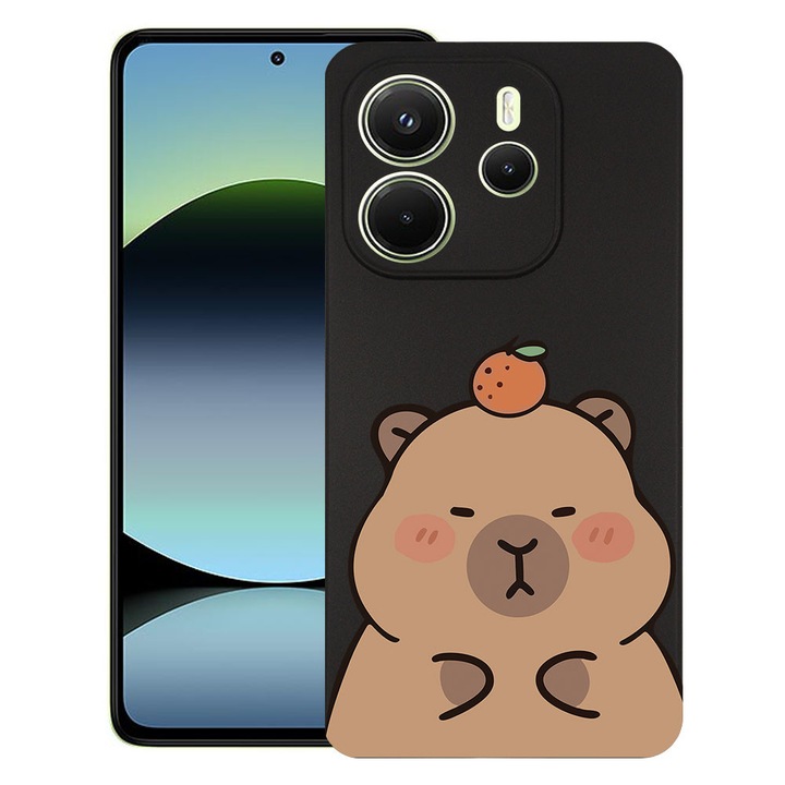 BestCase® Husa TPU Ultra Slim Compatibila cu Xiaomi Redmi Note 14 5G, Cute Capybara, 2022876 B 2023