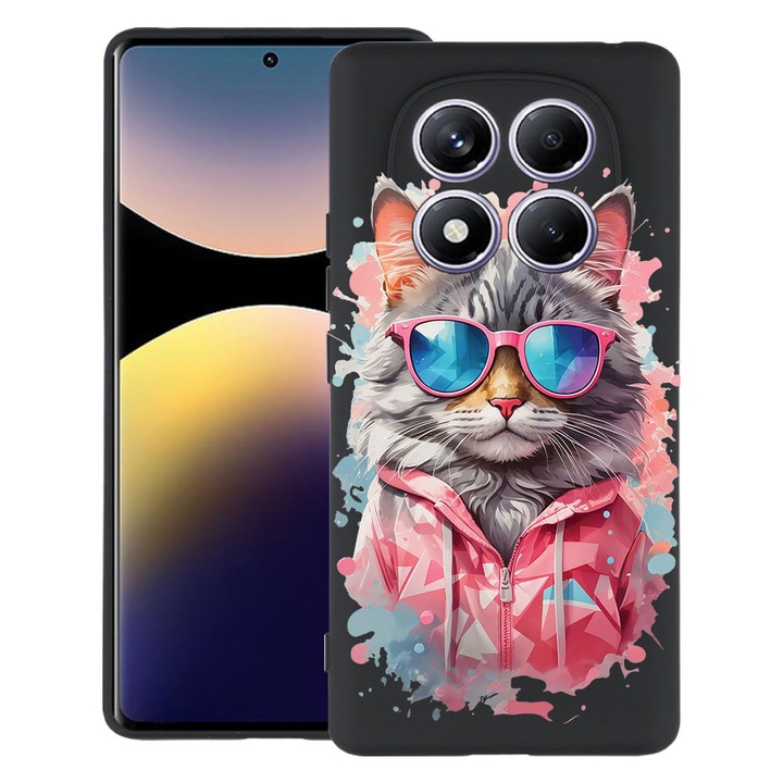 BestCase® Husa TPU Ultra Slim Compatibila cu Xiaomi Redmi Note 15 Pro Plus 5G, Shopping Queen Cat, 2082905 B 2013