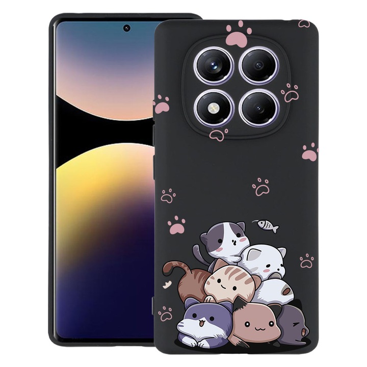 BestCase® Husa TPU Ultra Slim Compatibila cu Xiaomi Redmi Note 15 Pro Plus 5G, Baby Cats, 2082905 B 2018