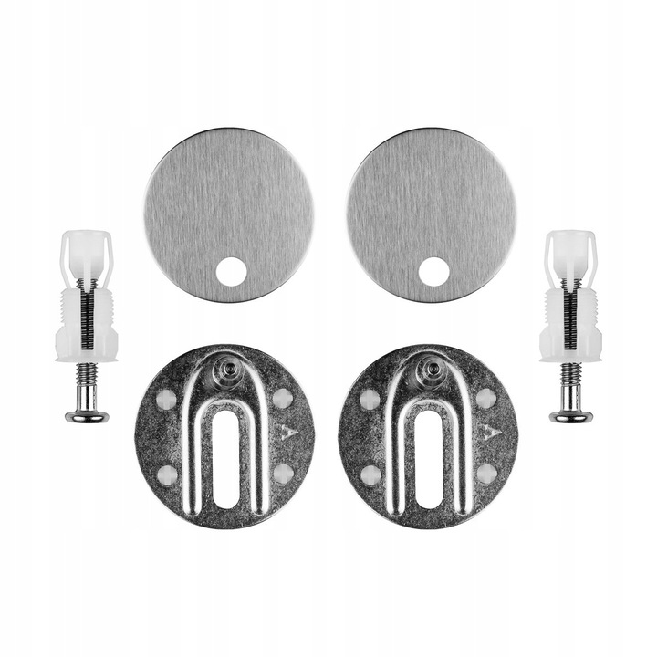 Zawiasi pentru toaleta Oltens Gulfoss, slim, alb, set