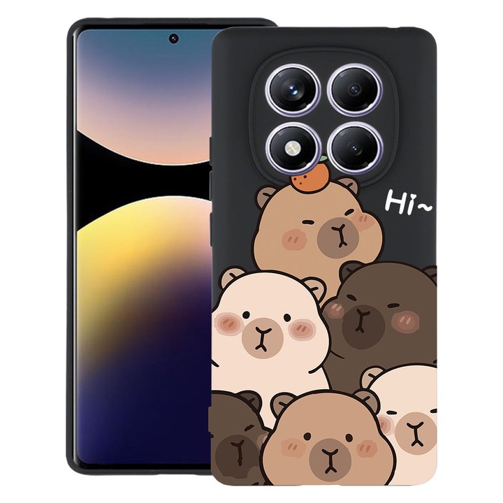 BestCase® Husa TPU Ultra Slim Compatibila cu Xiaomi Redmi Note 15 Pro Plus 5G, Cute Kawaii Capybara Cartoon, 2082905 B 2022