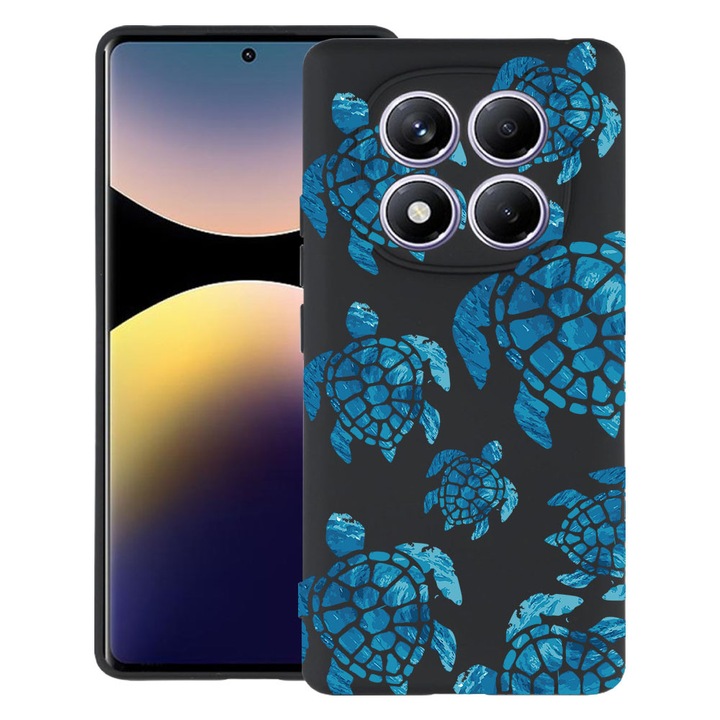 BestCase® Husa TPU Ultra Slim Compatibila cu Xiaomi Redmi Note 15 Pro Plus 5G, Summer Turtles, 2082905 B 2024