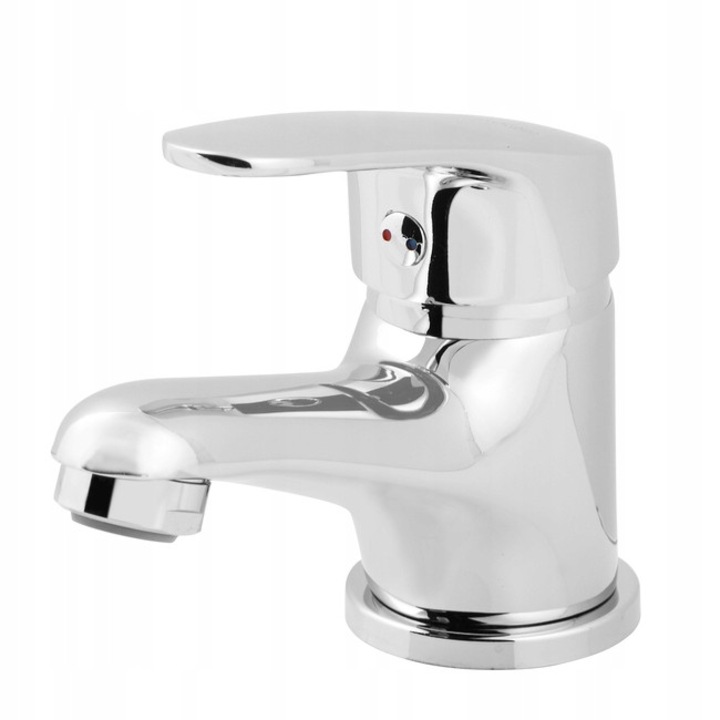 Baterie umywalka Ferro Primo Eco, crom, 95x127x45mm, set cu piese de montaj si scurgere