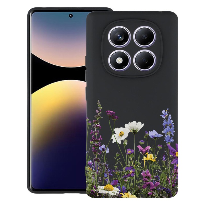 BestCase® Husa TPU Ultra Slim Compatibila cu Xiaomi Redmi Note 15 Pro Plus 5G, Floral - Wildflowers, 2082905 B 2040