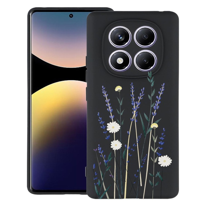 BestCase® Husa TPU Ultra Slim Compatibila cu Xiaomi Redmi Note 15 Pro Plus 5G, Floral - Minimalist Levander, 2082905 B 2056