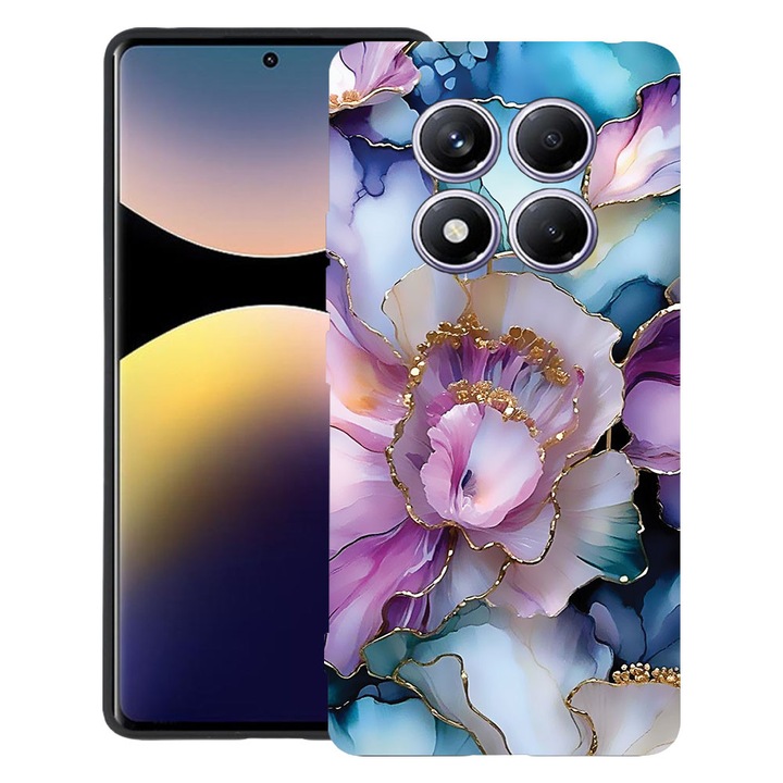 BestCase® Husa TPU Ultra Slim Compatibila cu Xiaomi Redmi Note 15 Pro Plus 5G, Floral - Aesthetic Orchid, 2082905 B 2060