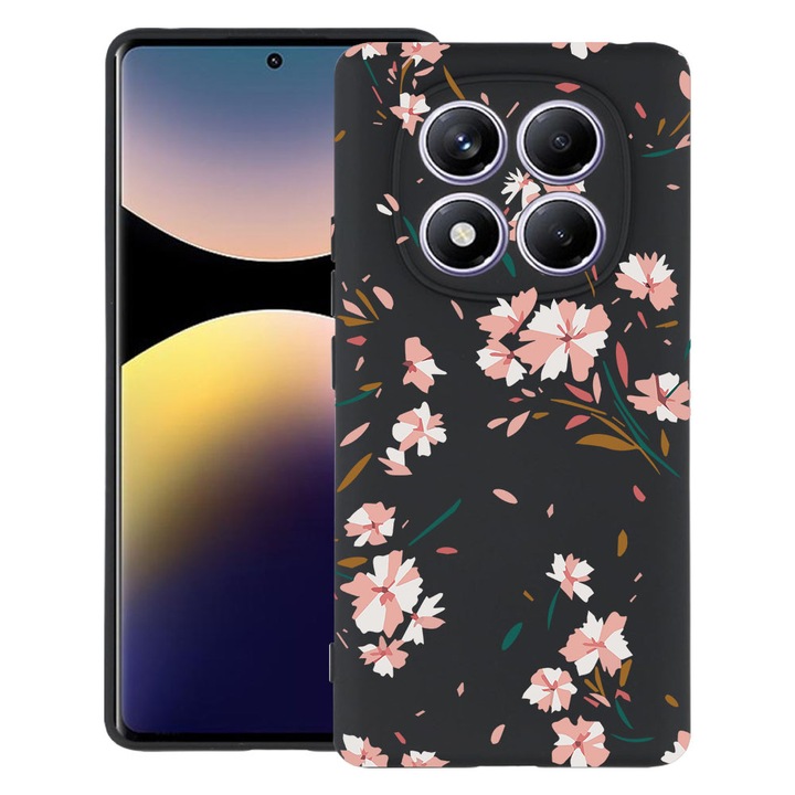 BestCase® Husa TPU Ultra Slim Compatibila cu Xiaomi Redmi Note 15 Pro Plus 5G, Floral - Pastel Rose, 2082905 B 2034