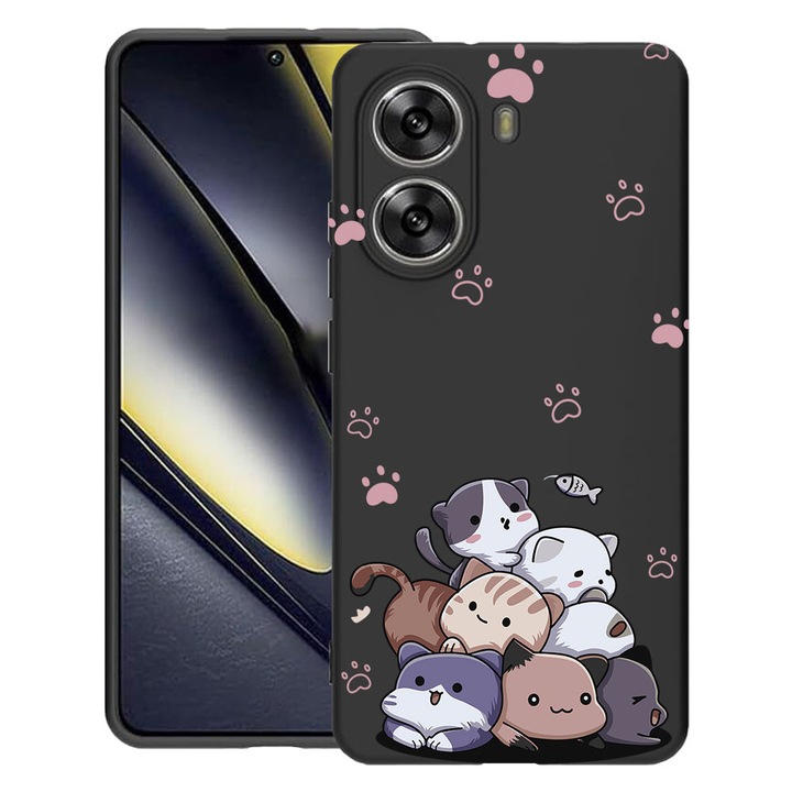 BestCase® Husa TPU Ultra Slim Compatibila cu Poco X7 Pro 5G, Baby Cats, 1992025 B 2018