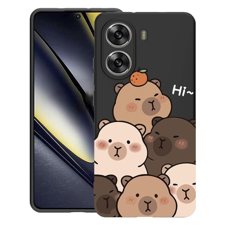 BestCase® Husa TPU Ultra Slim Compatibila cu Poco X7 Pro 5G, Cute Kawaii Capybara Cartoon, 1992025 B 2022