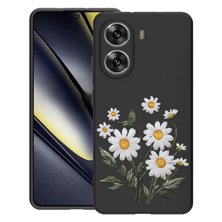 BestCase® Husa TPU Ultra Slim Compatibila cu Poco X7 Pro 5G, Floral - Minimalist Daisy, 1992025 B 2030