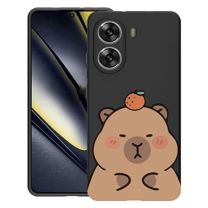 BestCase® Husa TPU Ultra Slim Compatibila cu Poco X7 Pro 5G, Cute Capybara, 1992025 B 2023